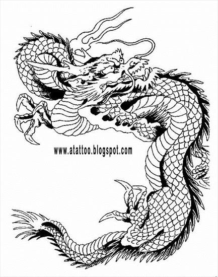 Wzory tatuaży  - 9 big dragon.jpg