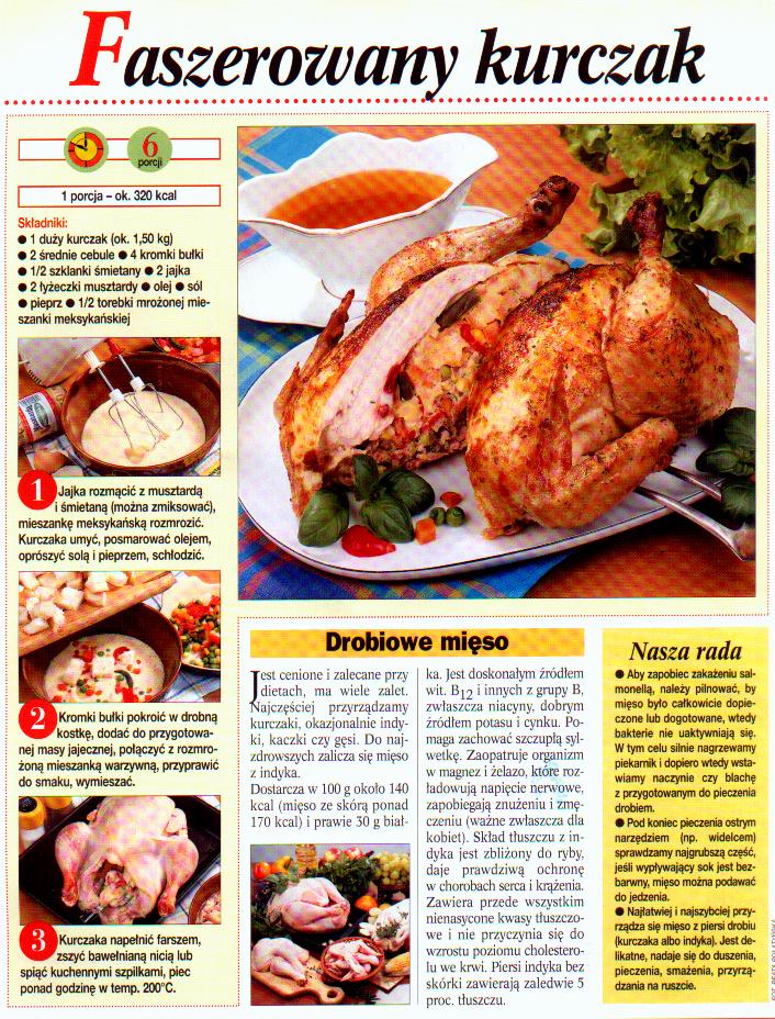 Kulinarne przepisy - Kurczak faszerowany.JPG