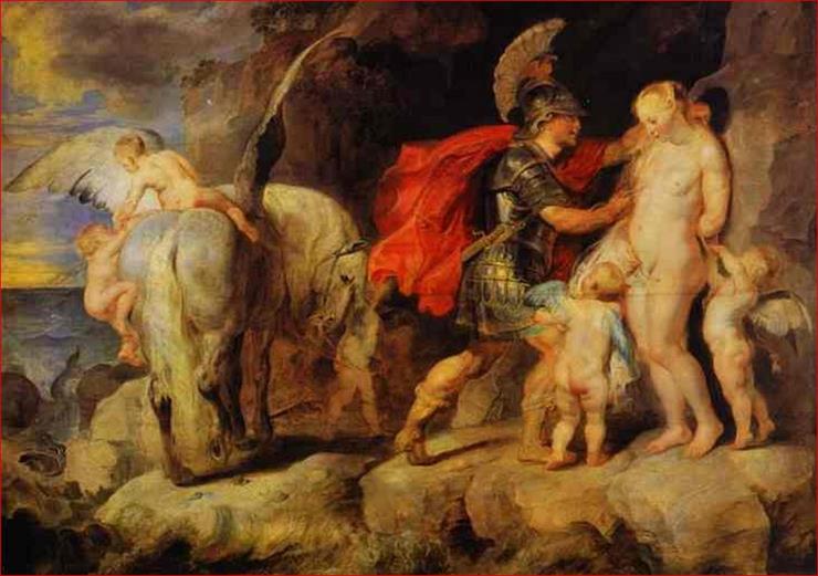 Malarstwo - RUBENS PETER PAUL - Perseusz uwalniający Andromedę.2.jpg