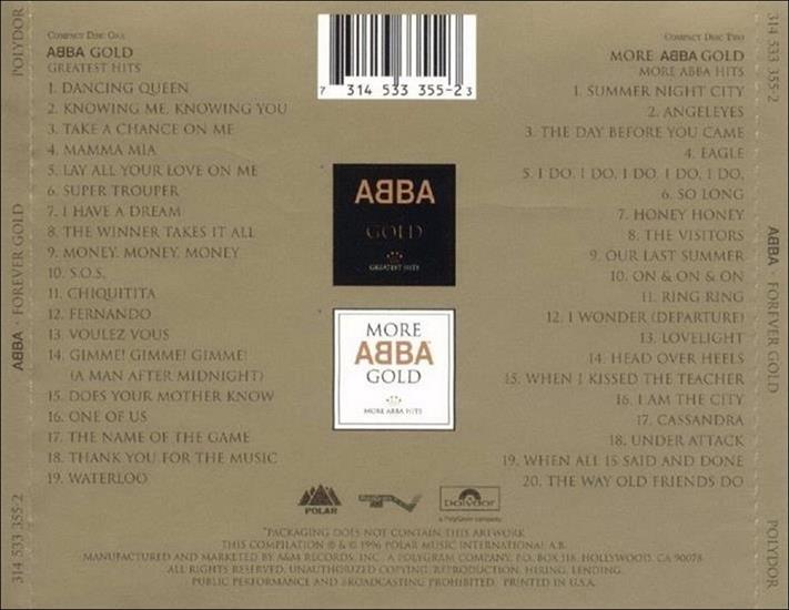 1996 - Forever gold - ABBA - Forever gold - T.jpg
