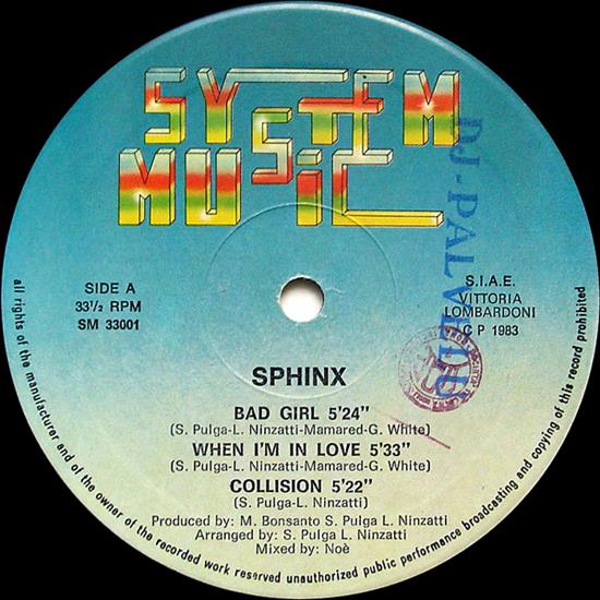 1983 - Sphinx - LP - Side A.jpg