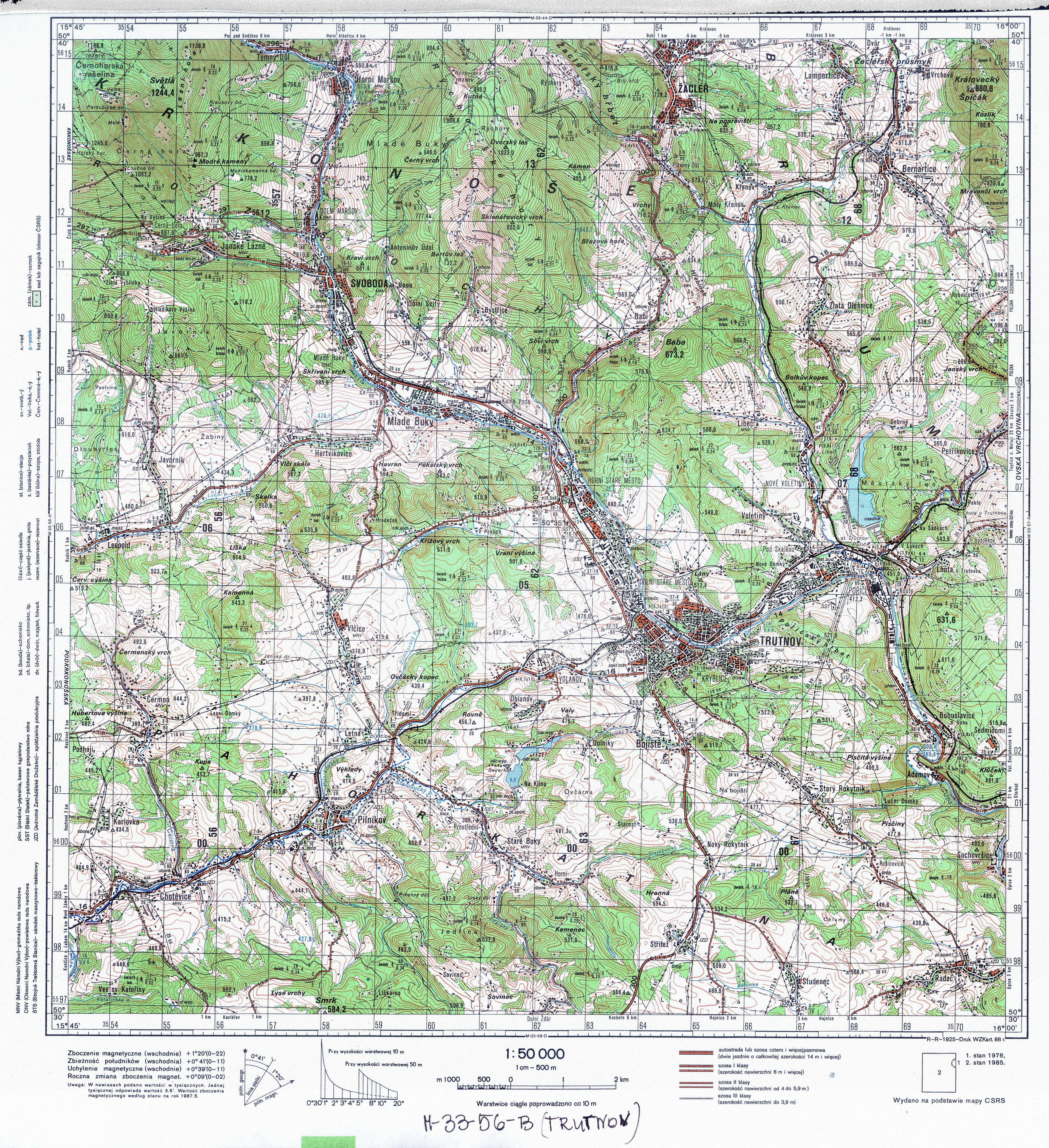 Mapy topograficzne LWP 1_50 000 - M-33-56-B_TRUTNOV_1988.jpg