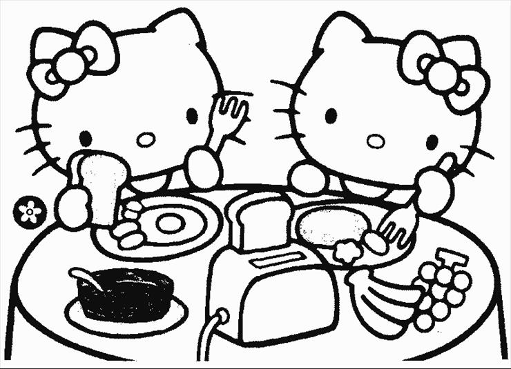 Kolorowanki Hello Kitty - Hello Kitty - kolorowanka 11.gif
