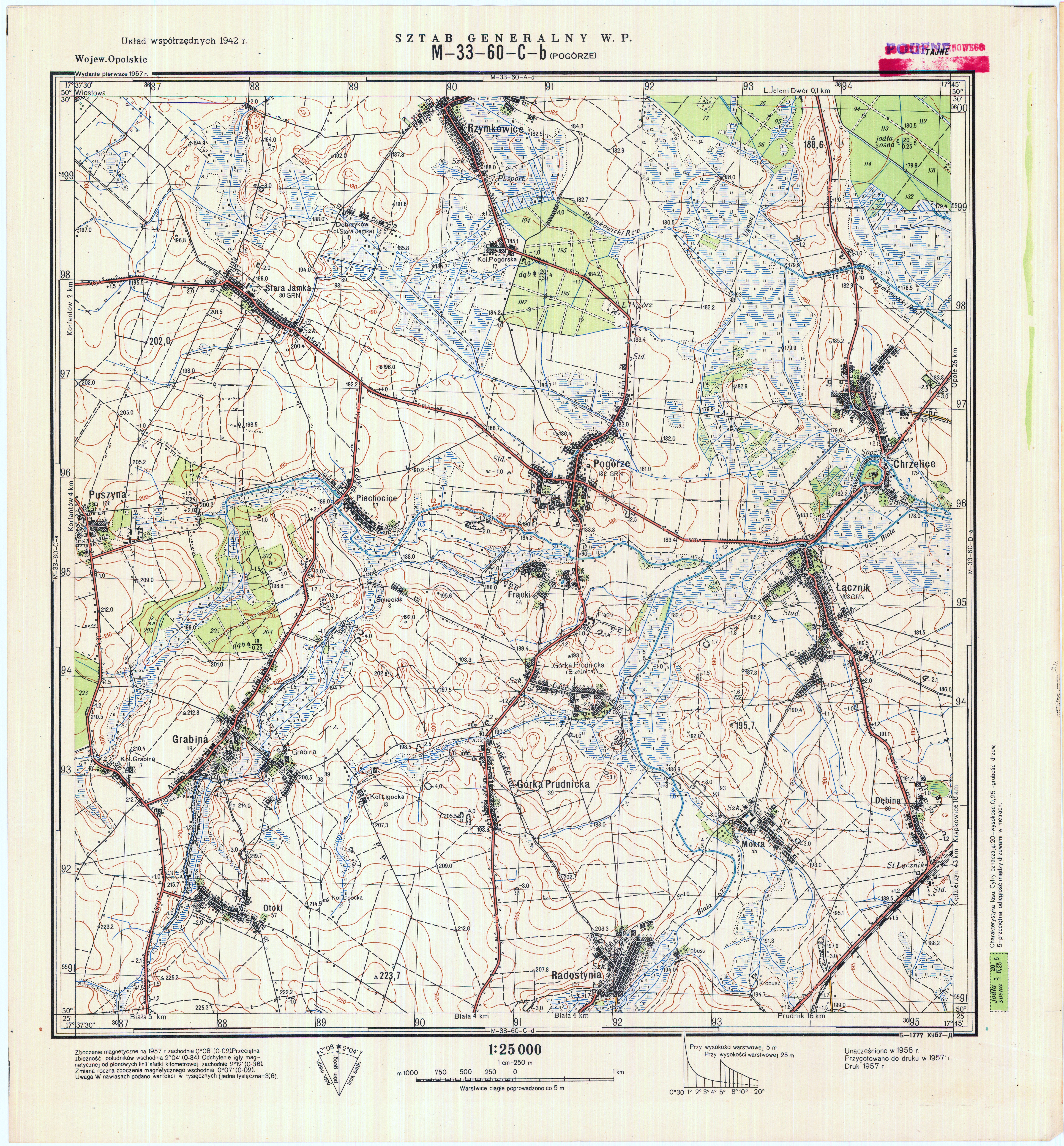 Mapy topograficzne LWP 1_25 000 - M-33-60-C-b_PODGORZE_1957.jpg