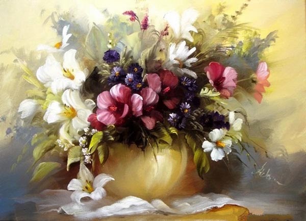 kwiaty - Beautiful Flower Painting by Szechenyi Szidoniafineartandyou13.jpg