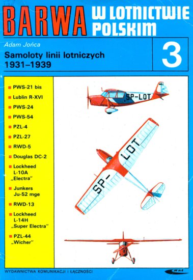 Barwa w lotnictwie Polskim 1-11 - 03 Samoloty linii lotniczych 1931-1939.jpg