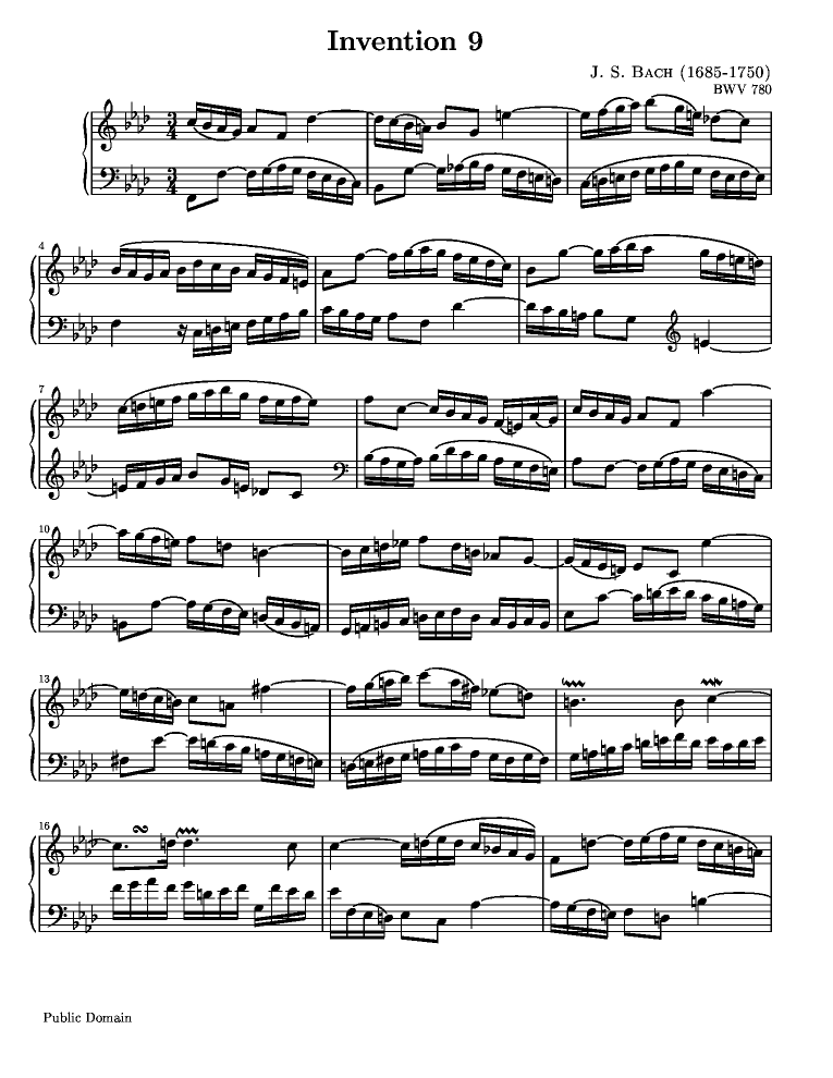 Bach - Bach - BWV 780, Invention 9 p. 1.png