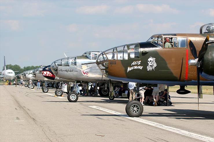 North American B-25 Mitchell - B25sParked07.jpg