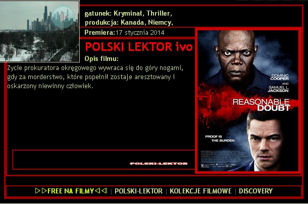 POLSKI-LEKTOR - Uzasadnione Wątpliwości - Reasonable Doubt 2014.jpg