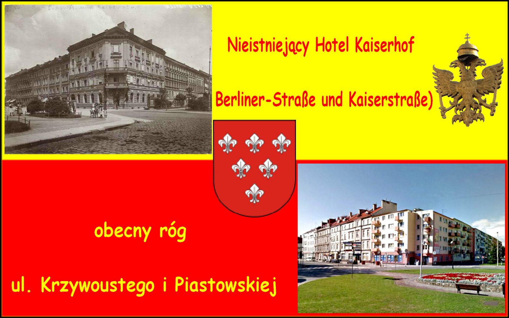 Nysa w porównaniach - Nysa Neisse - Nieistniejacy Hotel Kaikserhof, obecnie rog ulic Krzywoustego i Piastowskiej.jpg