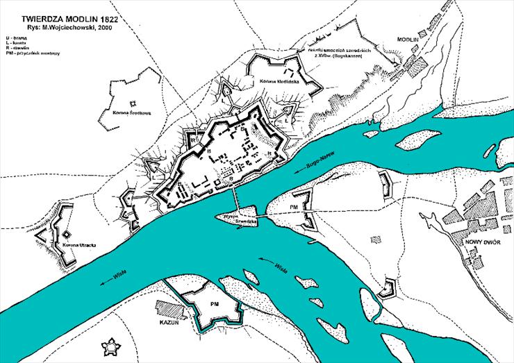 Mapy plany - twierdza Modlin 1822.gif