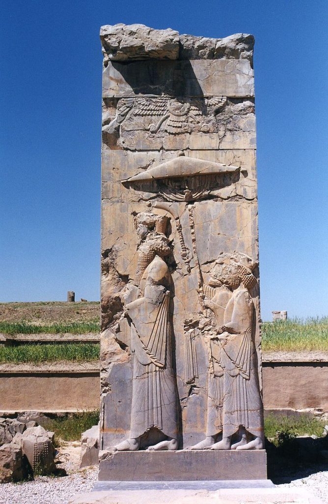 Persja Achemenidów - obrazy - 800px-Perspolis._Darius. Król perski Dariusz I.jpg