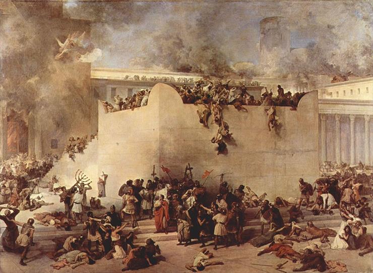Izrael - Jerozolima - obrazy - 1280px-Francesco_Hayez_017.jpg 5-4. Zniszczenie Świątyni.jpg