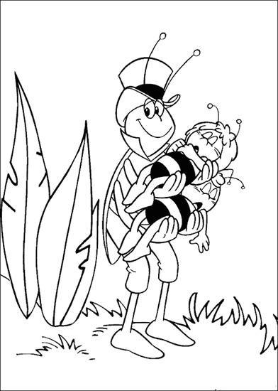 Pszczółka Maja - pszczółka maja - kolorowanka 6.gif