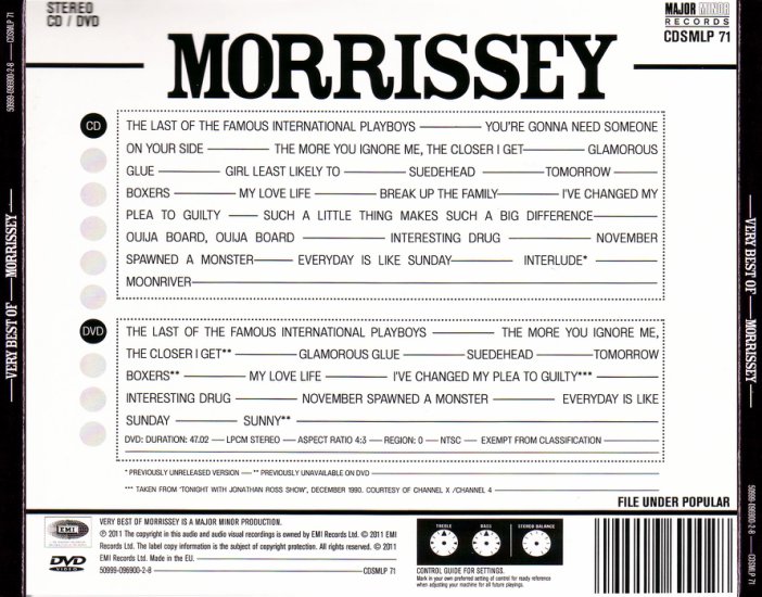 Galeria - Morrissey - Very Best Of Morrissey - Back.jpg