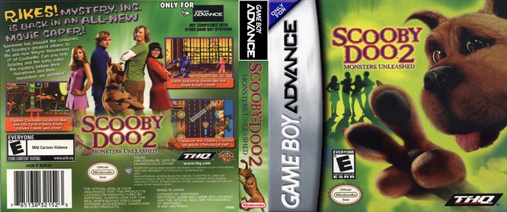  Covers Game Boy Advance - Scooby Doo 2 - Monsters Unleashed Game Boy Advance gba - Cover.jpg