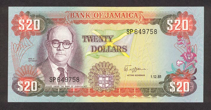 Jamaica - JamaicaP68b-20Dollars-1981-donatedth_f.jpg
