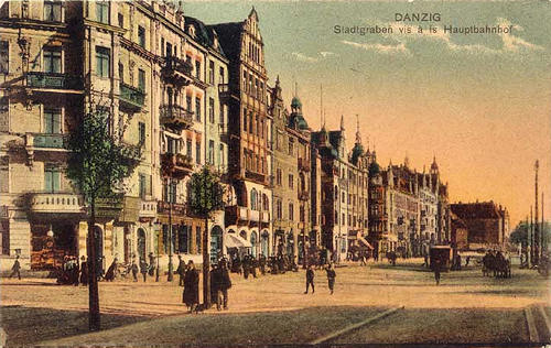 Gdańsk przedwojenny - ul. Podwale Grodzkie Danzig - Stadtgraben4.jpg