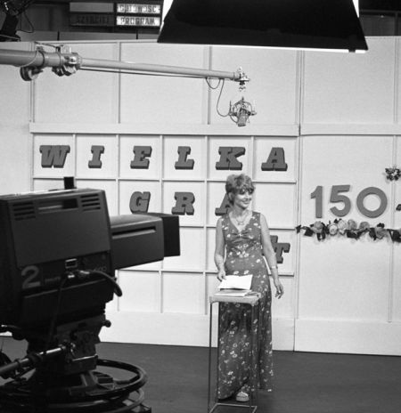 Ludzie telewizji - Tak wyglda teleturniej wszechczasłw od kuchni. Wielka gra  i Stanisawa Ryster, 1975 r.jpg