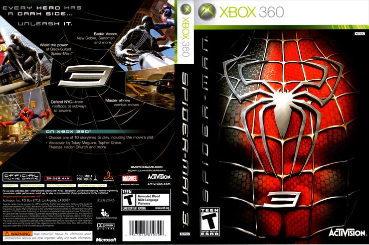 Okladki xbox360 - Spider Man 3.jpg