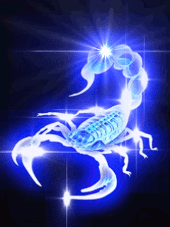 Zwierzęta - Skorpion neon.gif