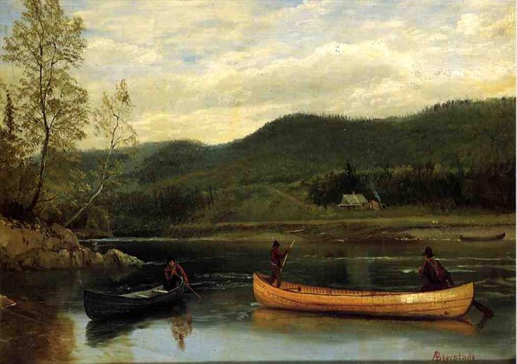 Albert Bierstads 1830  1902 - Bierstadt_Albert_Men_in_Two_Canoes.jpg