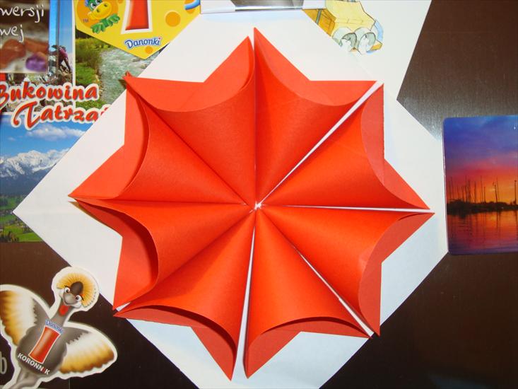origami - czerwony kwiatek.JPG