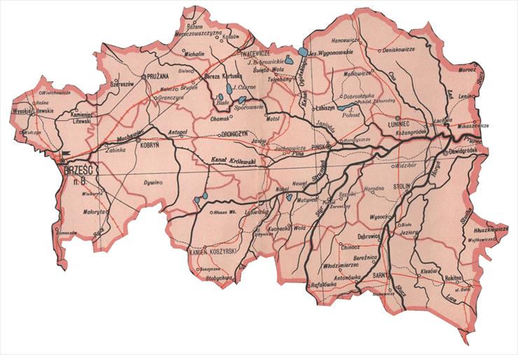 mapy Europa , Polska - poleskie1.gif