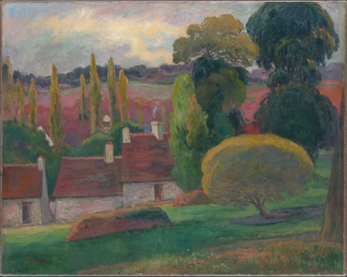 Paul Gauguin 1848 - 1903 Paintings Art nrg - A Farm in Brittany, 1884.jpg