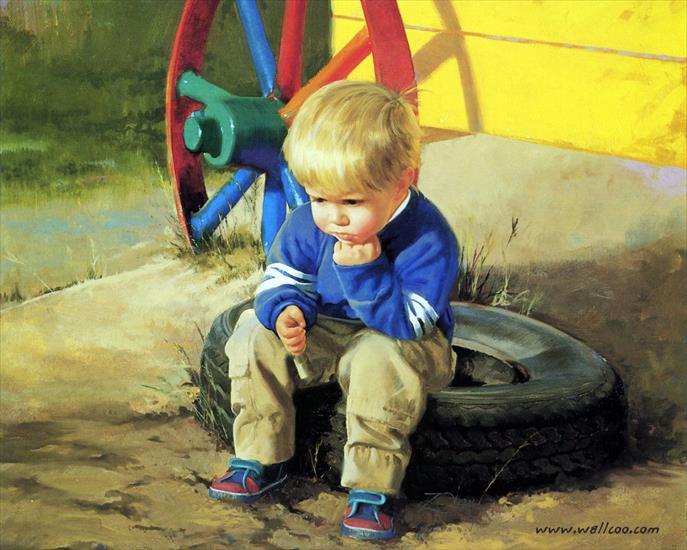 DZIECI - painting_children_kjb_DonaldZolan_68TheThinker_sm.jpg