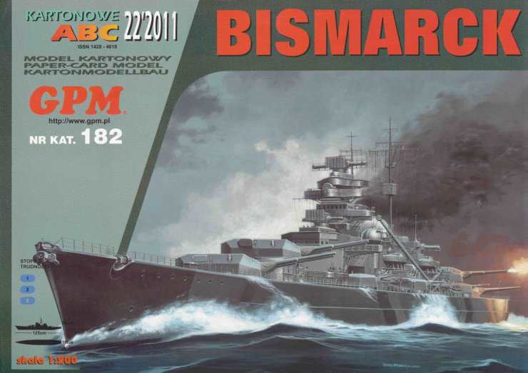 GPM 182 -  DKM Bismarck niemiecki pancernik z II wojny światowej A3 - 01.jpg