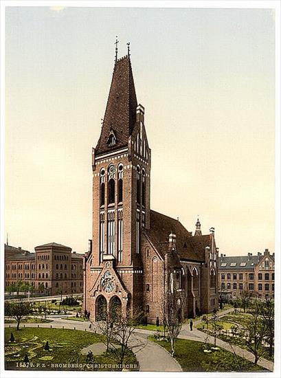 Kościoły w Bydgoszczy1 - Bydgoszcz,kościół p.w.Chrystusa Zbawiciela w śrudmieściu kolejowym w 1897 r..jpg