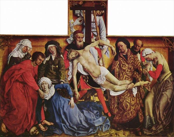 MIĘDZY GOTYKIEM A RENESANSEM - Rogier van der Weyden  Zdjęcie z krzyża, dyptyk Ukrzyżowania.jpg