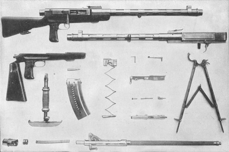 Budowa, opis, szkice - Furrer Machine Gun and Components, Model 1925, 7.5 mm..jpg