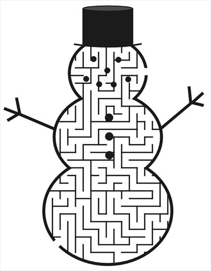 połącz kropki - labirynt - Snowman_Maze.gif