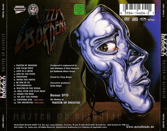 Lizzy Borden - 1989  Master Of Disguise sokolik0073 - Album  Lizzy Borden - Master Of Disguise back.jpg