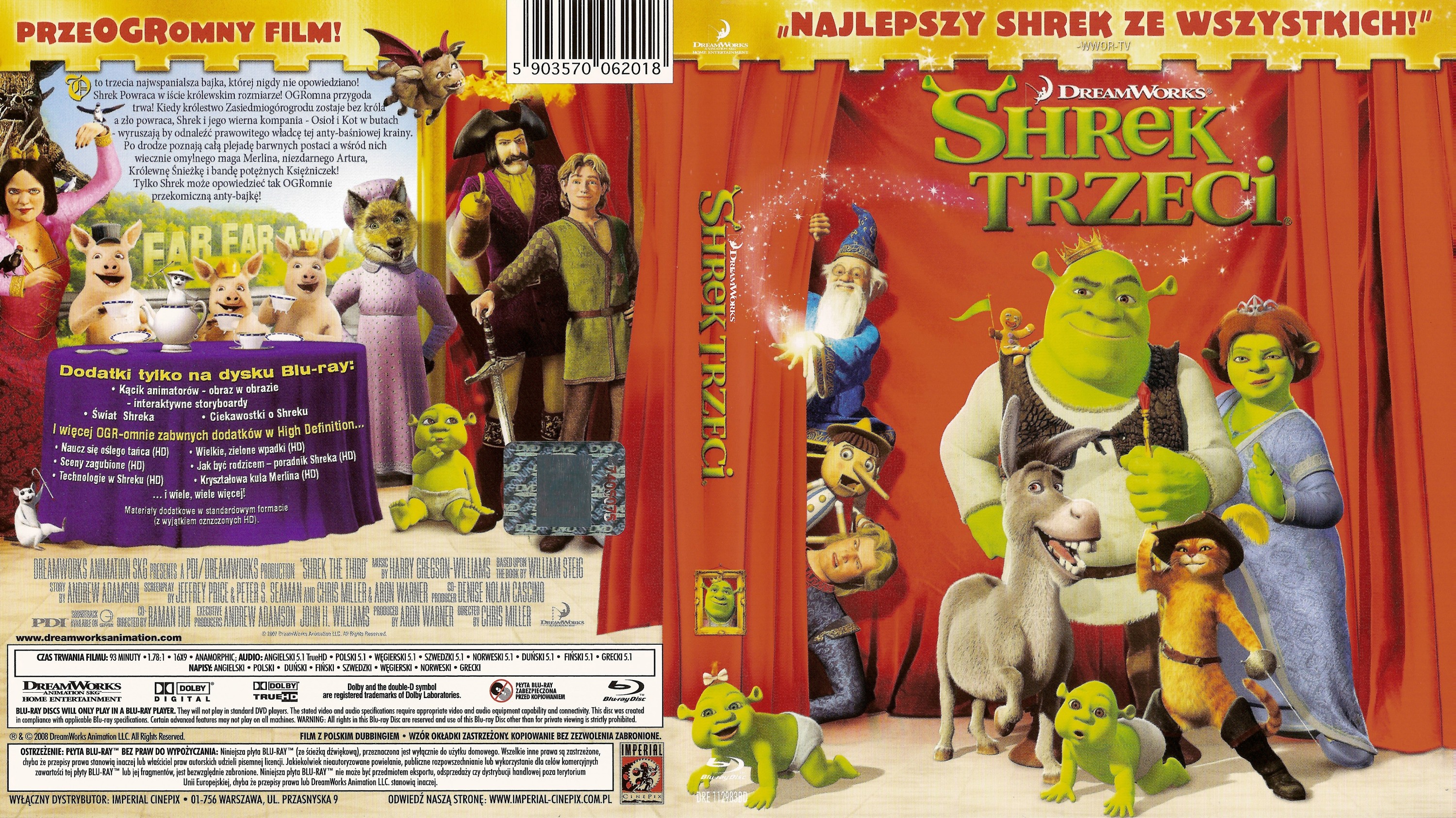 Okładki DVD - Shrek 3 - shrek the third ver pl.jpg