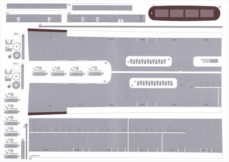 FM 081 - USS Saratoga CV-3 amerykański lotniskowiec typu Lexington z II wojny światowej A3 - 21.jpg