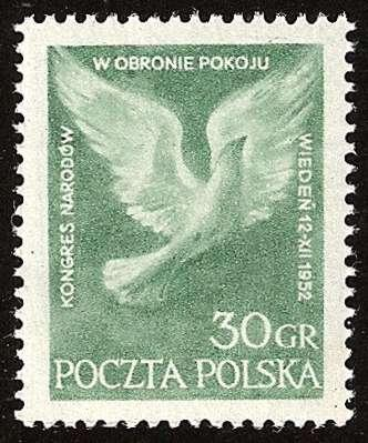 Znaczki polskie 1947 - 1952 - 651 - 1952 - Światowy Kongres Obrońców Pokoju w Wiedniu.bmp