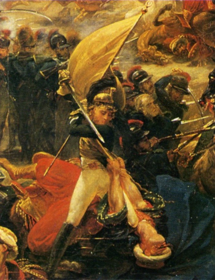 Iconographie De La Revolution Francaise 1789-1799 - 1799 04 08 Le Combat de Nazareth Detail du tableau de Gros.jpg