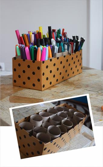 Zrób to sam - Organize your markers and pens.jpg