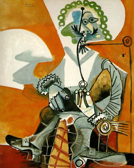 Picasso 1968 - Picasso Mousquetaire  la pipe. 16-October 1968. 162 x 130 c.jpg