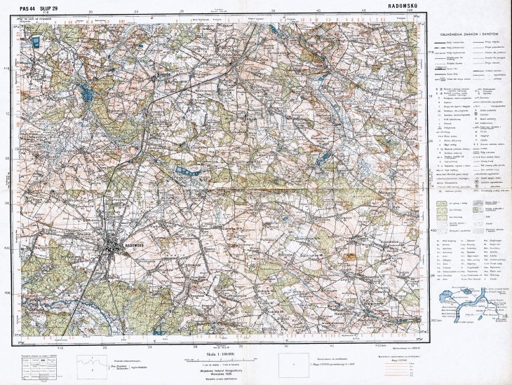 Bajzel - POLISH MILITARY MAPS - Mapa_WIG_100k_P44_S29_Radomsko 1935.GIF