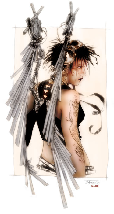 Obrazy - COMIC Luis Royo - gothic girl 22 - drawn manga cool.jpg
